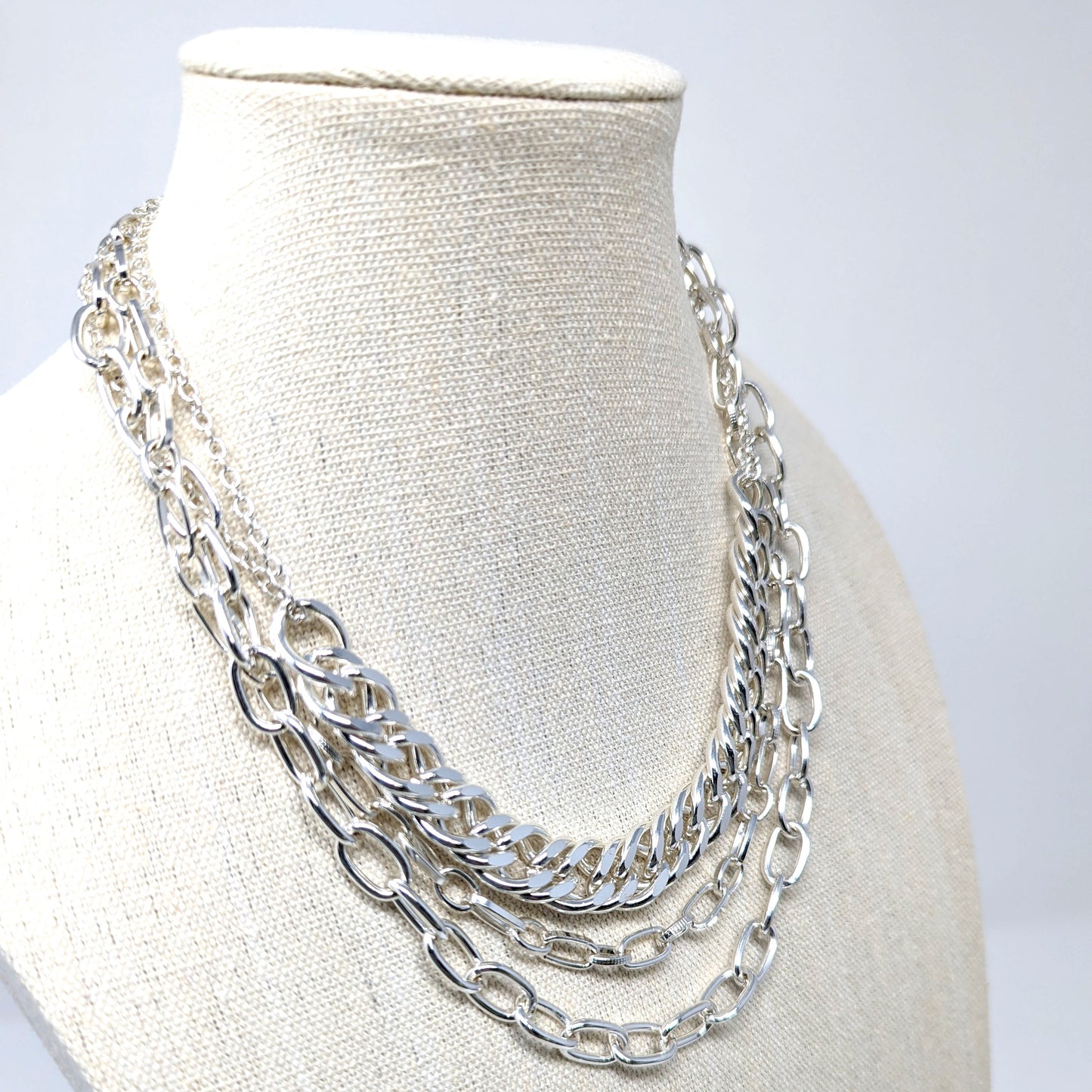 Layered Silver Necklace