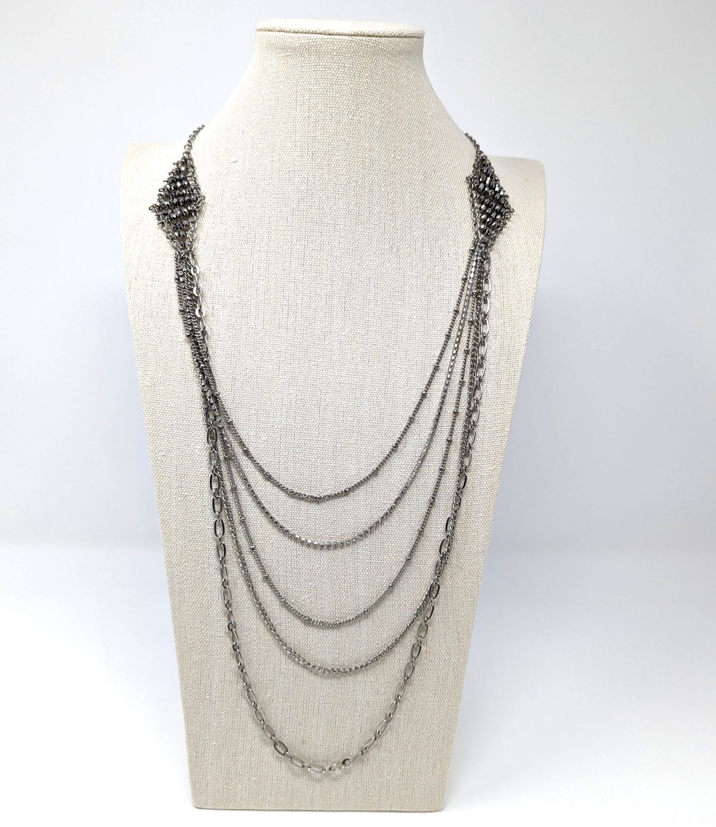 Layered Silver Necklace