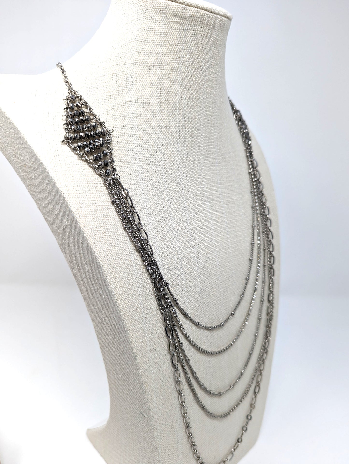 Layered Silver Necklace