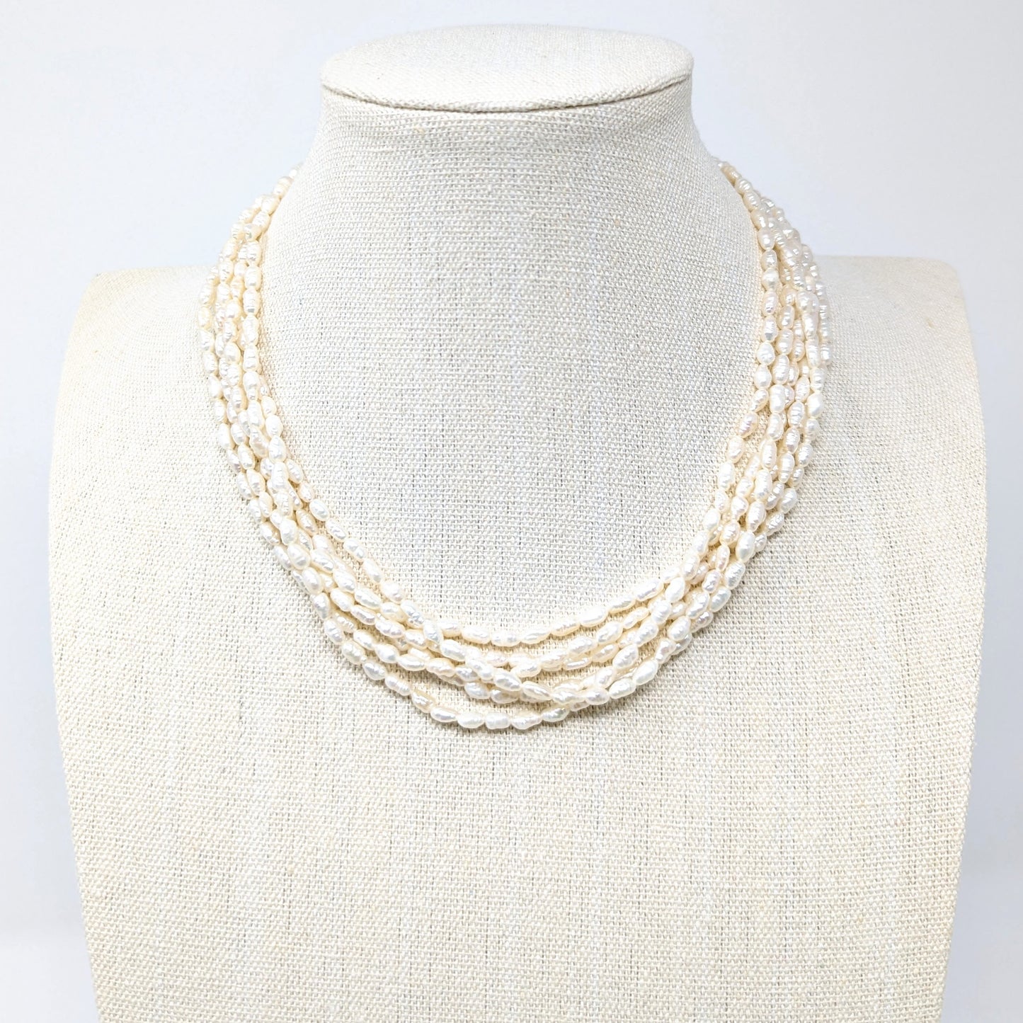 Vintage Multi-Strand Freshwater Pearl Necklace