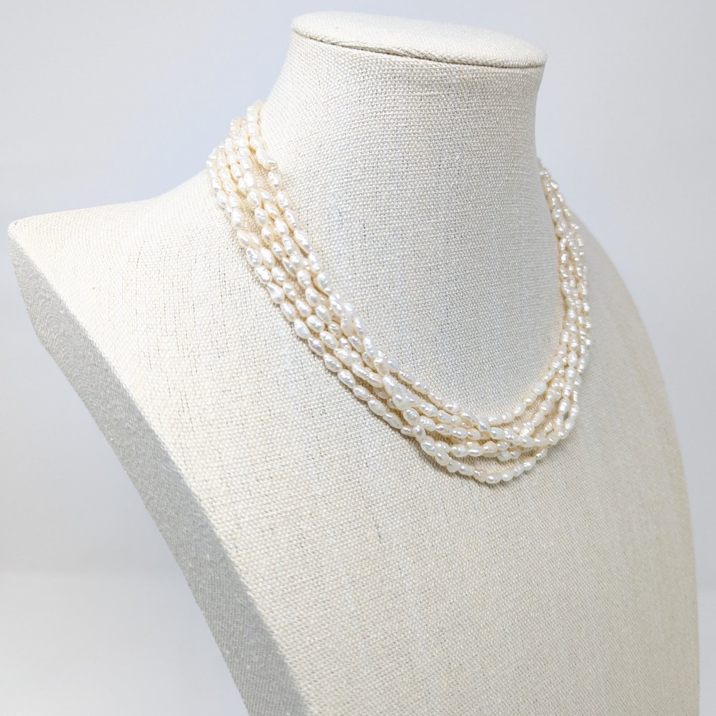 Vintage Multi-Strand Freshwater Pearl Necklace