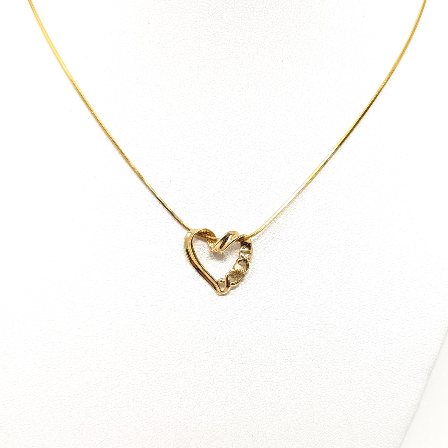 14k Italy VIOR Heart Necklace