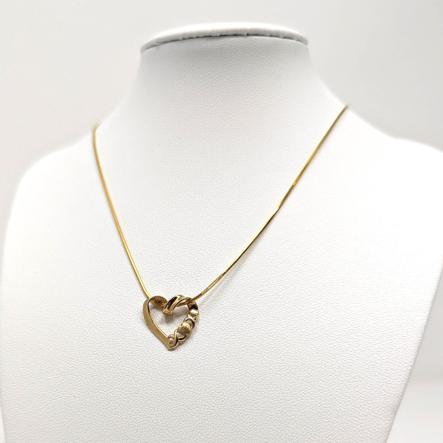 14k Italy VIOR Heart Necklace