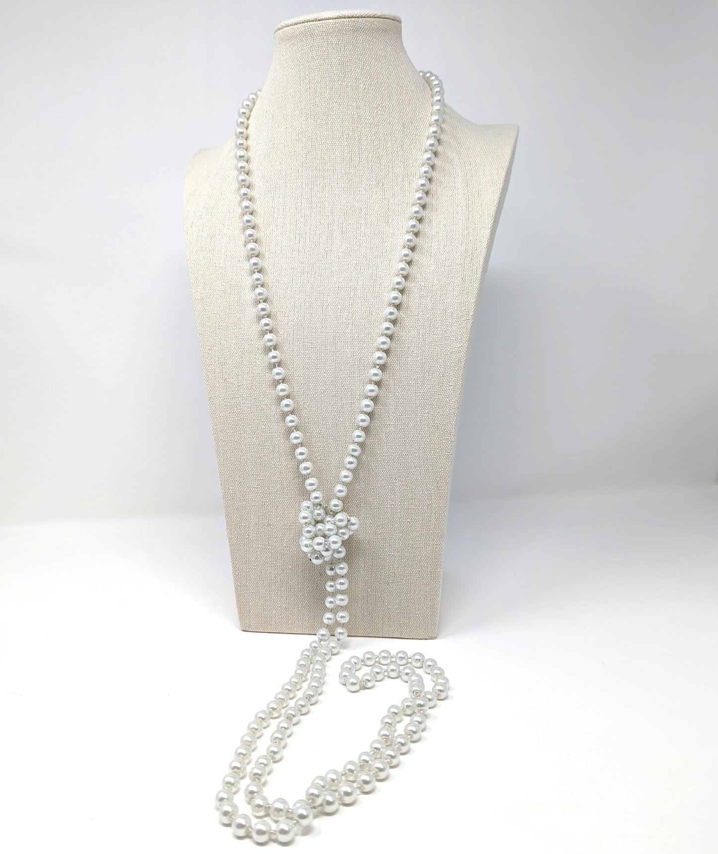 Vintage 76" Glass Pearls