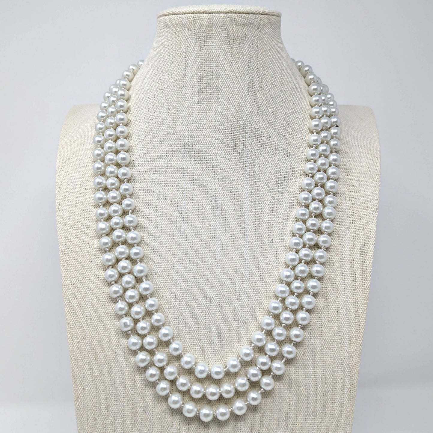 Vintage 76" Glass Pearls