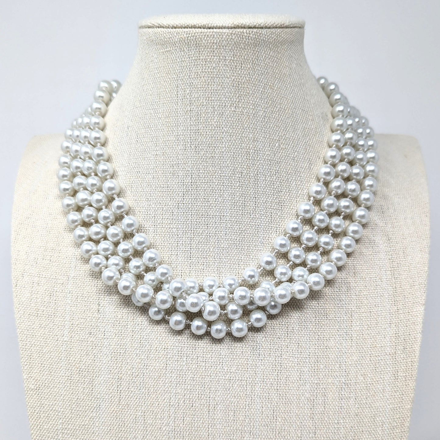 Vintage 76" Glass Pearls